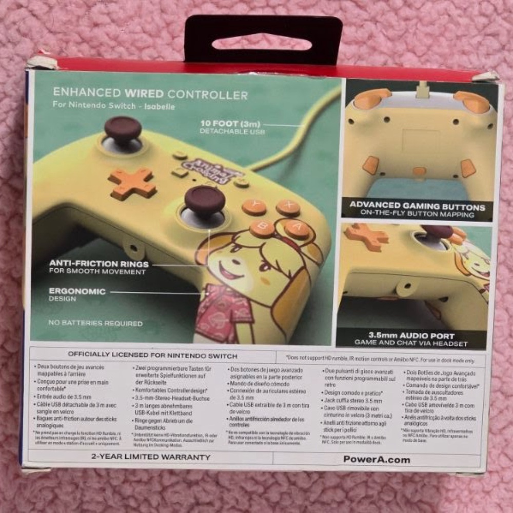 ‼️CLEARANCE‼️ PowerA Enhanced Wired Controller - Animal Crossing: Isabelle - Picture 5 of 14